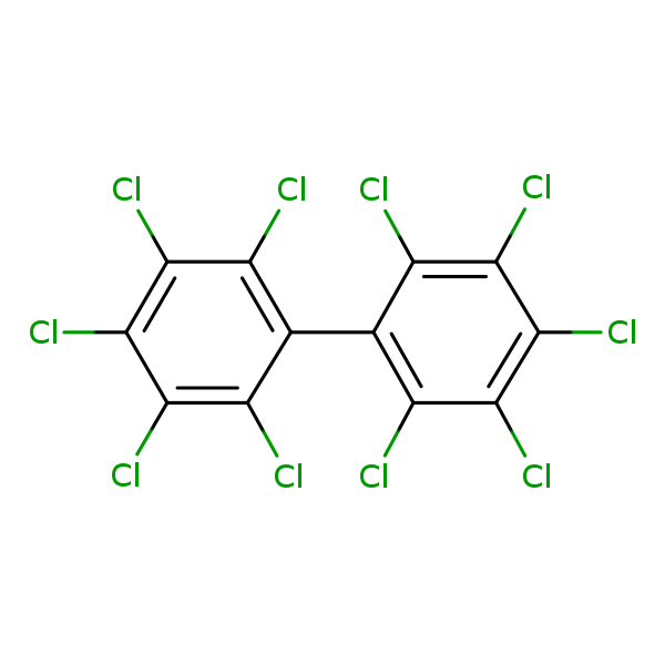 Structural image of Decachlorobiphenyl