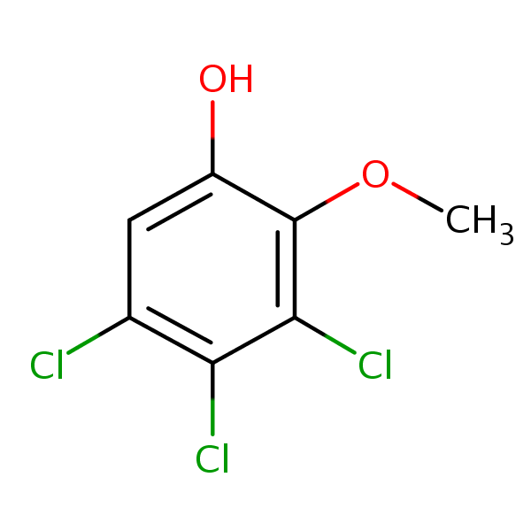 Structural image of 3,4,5-Trichloro-2-methoxyphenol