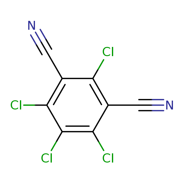 Structural image of Chlorothalonil