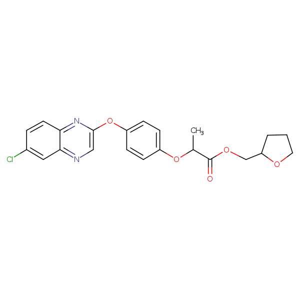 Structural image of Quizalofop-tefuryl