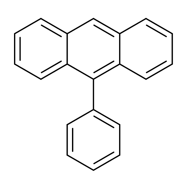 Structural image of Anthracene, 9-phenyl-