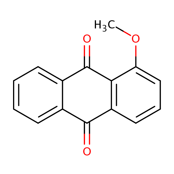 Structural image of 9,10-Anthracenedione, 1-methoxy-