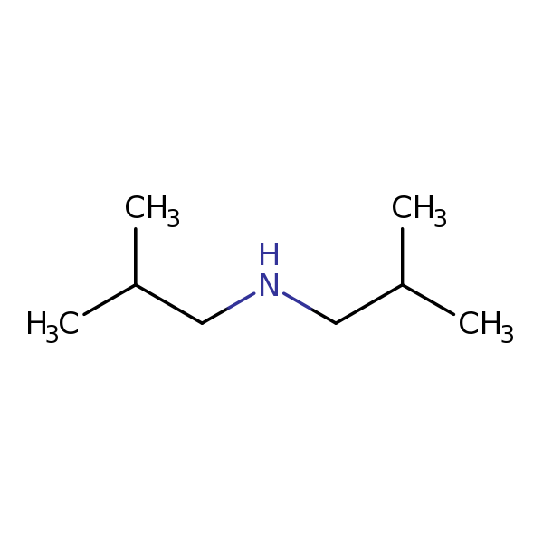 Structural image of 2-Methyl-N-(2-methylpropyl)-1-propanamin...
