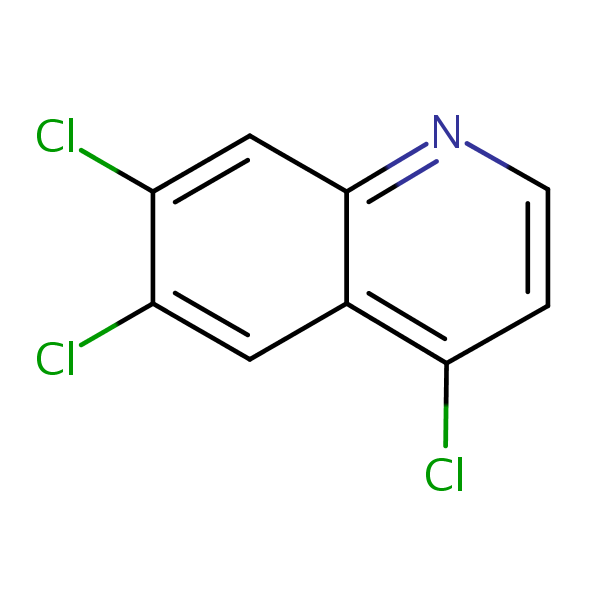 Structural image of 4,6,7-Trichloroquinoline