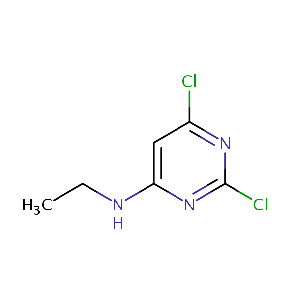 Structural image of 2,6-Dichloro-N-ethylpyrimidin-4-amine