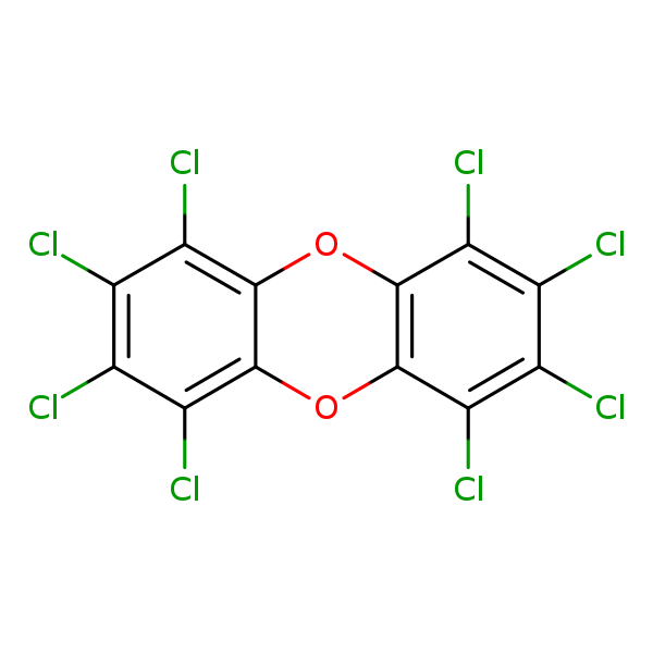 Structural image of Octachlorodibenzo-p-dioxin