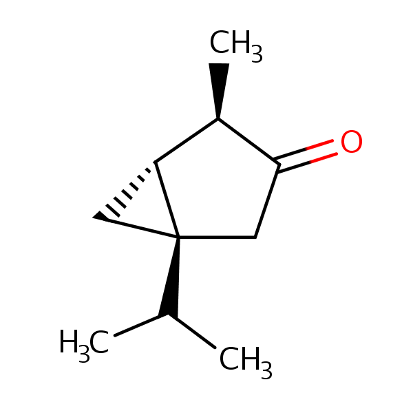 Structural image of alpha-Thujone