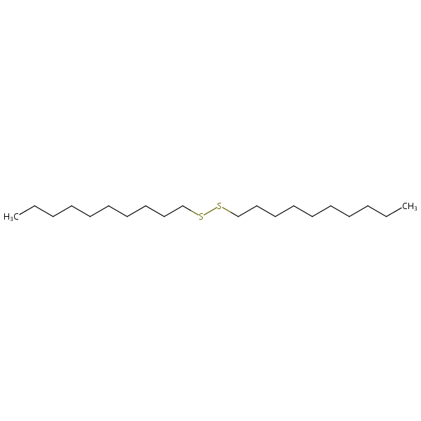 Structural image of Decyl disulfide