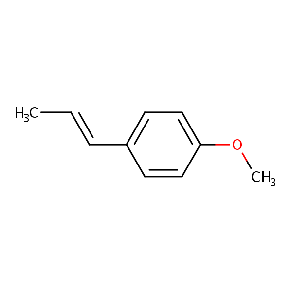 Structural image of (E)-Anethole