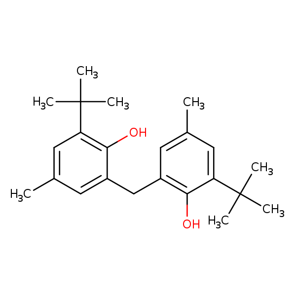 Structural image of 2,2'-Methylenebis(4-methyl-6-tert-butylp...