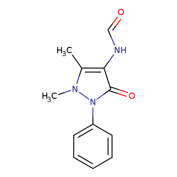 Structural image of 4-Formylaminoantipyrine
