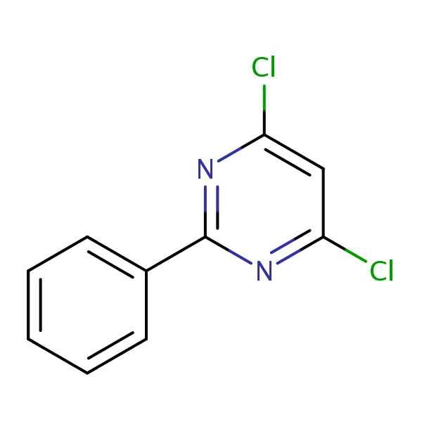 Structural image of 4,6-Dichloro-2-phenylpyrimidine