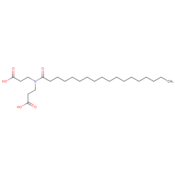 Structural image of N-(2-Carboxyethyl)-N-(1-oxooctadecyl)-beta-alanine
