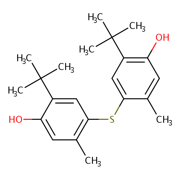 Structural image of 4,4'-Thiobis(6-tert-butyl-m-cresol)