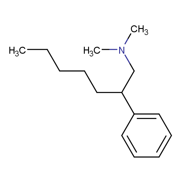Structural image of N,N-Dimethyl-2-phenylheptan-1-amine