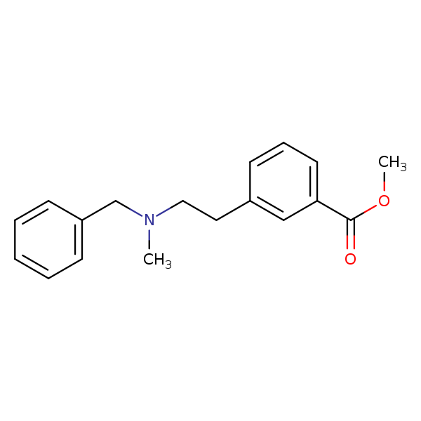 Structural image of Methyl 3-[2-[methyl(phenylmethyl)amino]ethyl]benzoate