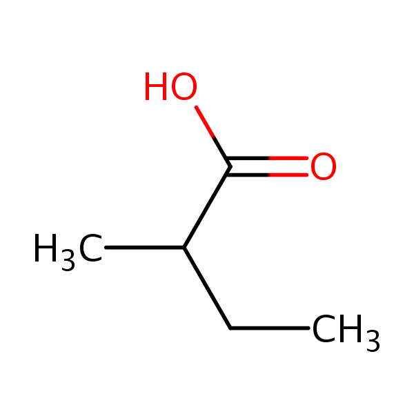 Structural image of 2-Methylbutanoic acid