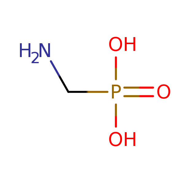 Structural image of Aminomethylphosphonic acid