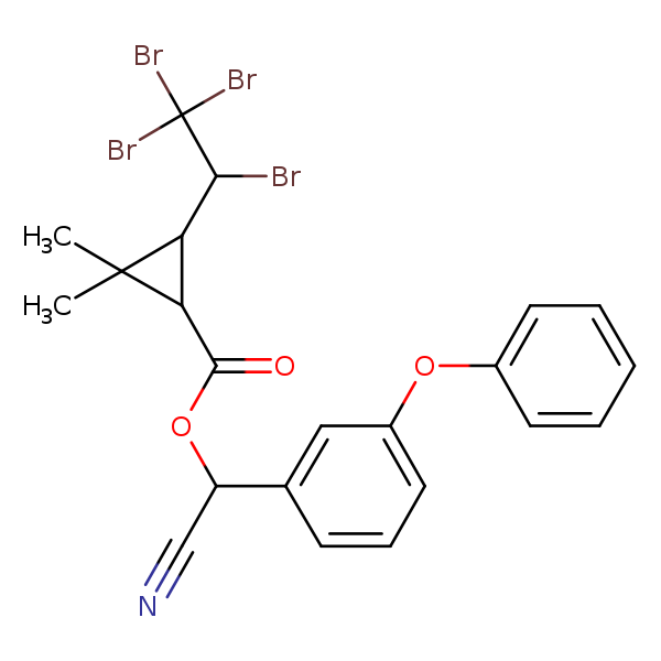 Structural image of Tralomethrin