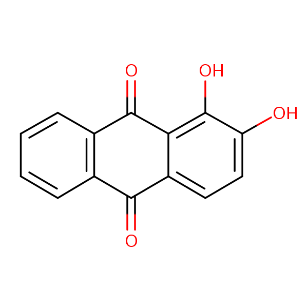 Structural image of Alizarin