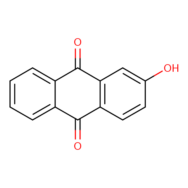 Structural image of 2-Hydroxyanthraquinone