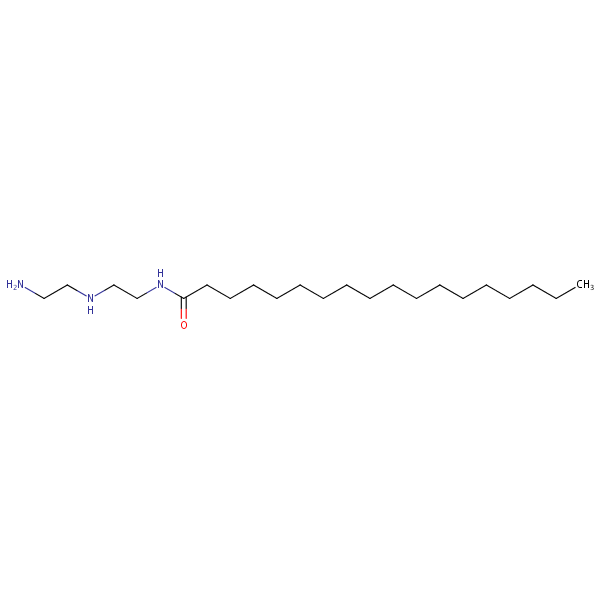 Structural image of Octadecanamide, N-[2-[(2-aminoethyl)amino]ethyl]-