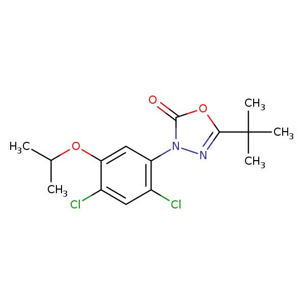 Structural image of Oxadiazon