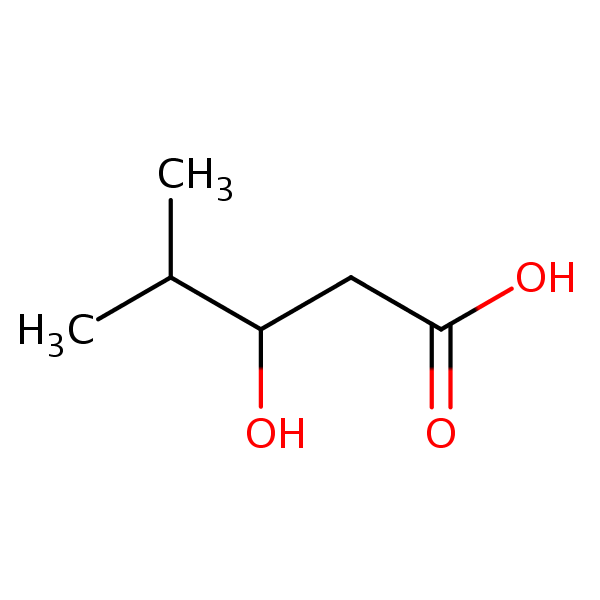 Structural image of 3-Hydroxy-4-methylpentanoic acid