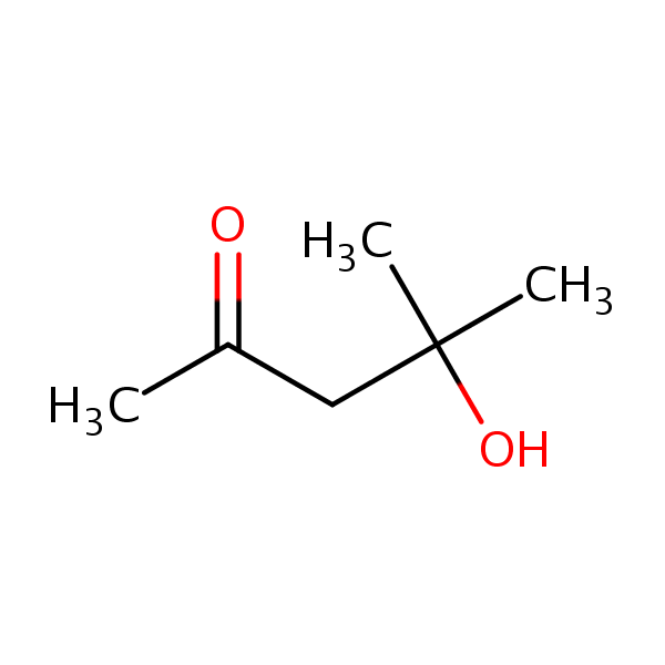 Structural image of Diacetone alcohol