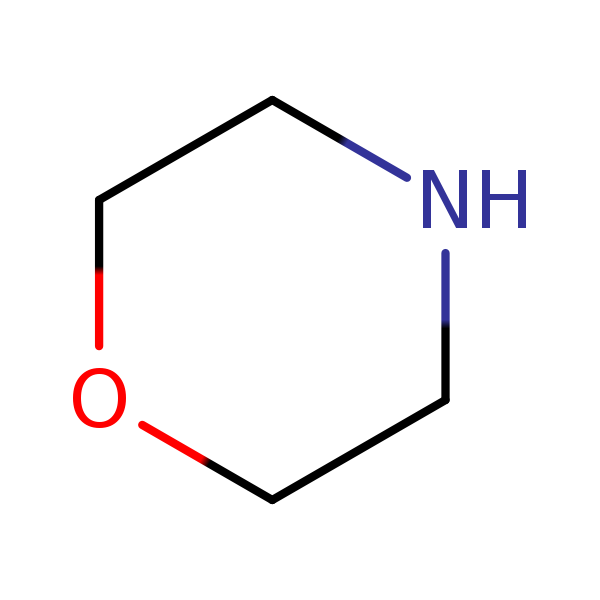 Structural image of Morpholine