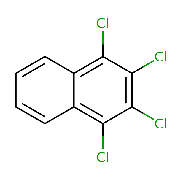 Structural image of 1,2,3,4-Tetrachloronaphthalene