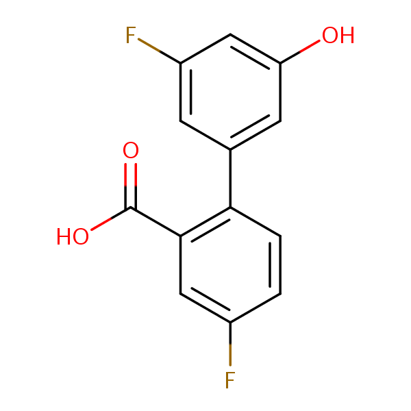 Structural image of 3',4-Difluoro-5'-hydroxy[1,1'-biphenyl]-2-carboxylic acid