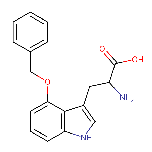 Structural image of 4-(Benzyloxy)tryptophan