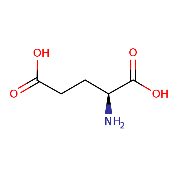 Structural image of L-Glutamic acid