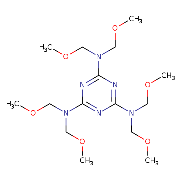 Structural image of Hexa(methoxymethyl)melamine