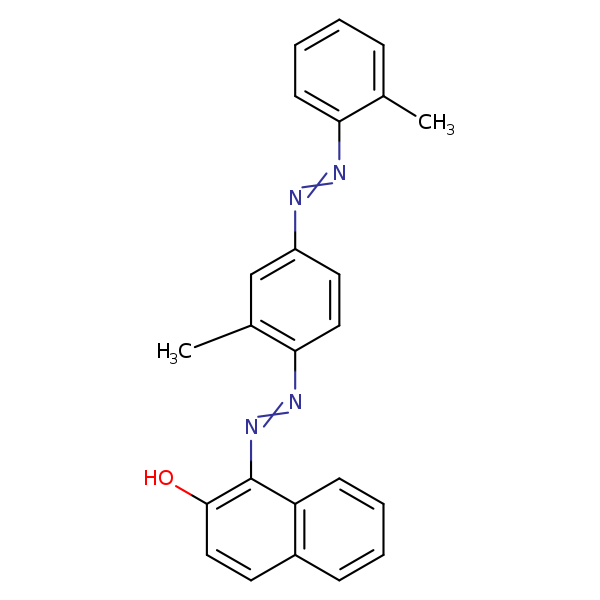 Structural image of C.I. Solvent Red 24