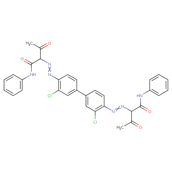 Structural image of C.I. Pigment Yellow 12