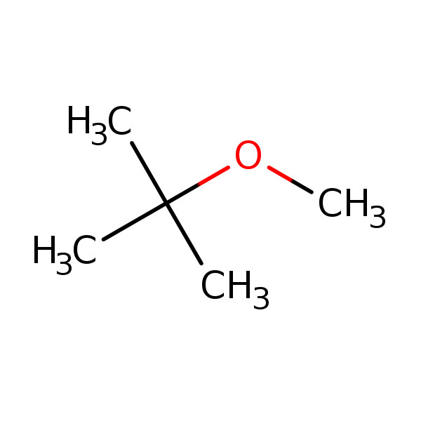 Structural image of Methyl tert-butyl ether