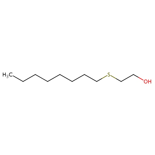 Structural image of 2-Hydroxyethyl octyl sulfide