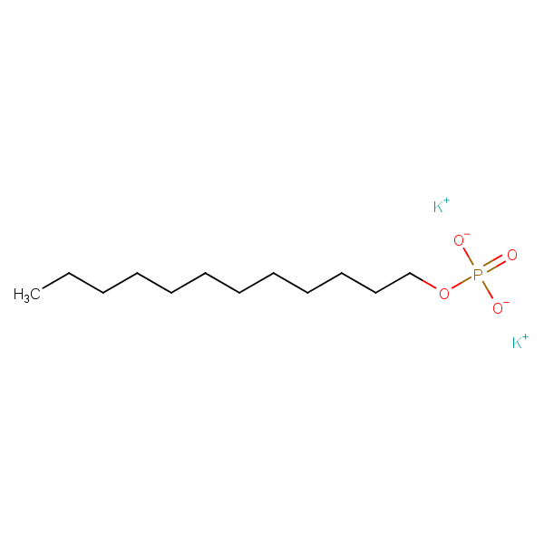 Structural image of Dipotassium dodecyl phosphate