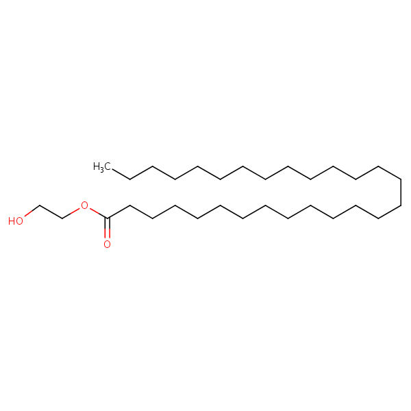 Structural image of Octacosanoic acid, 2-hydroxyethyl ester