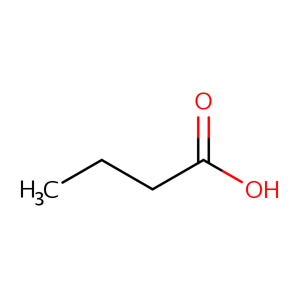 Structural image of Butanoic acid