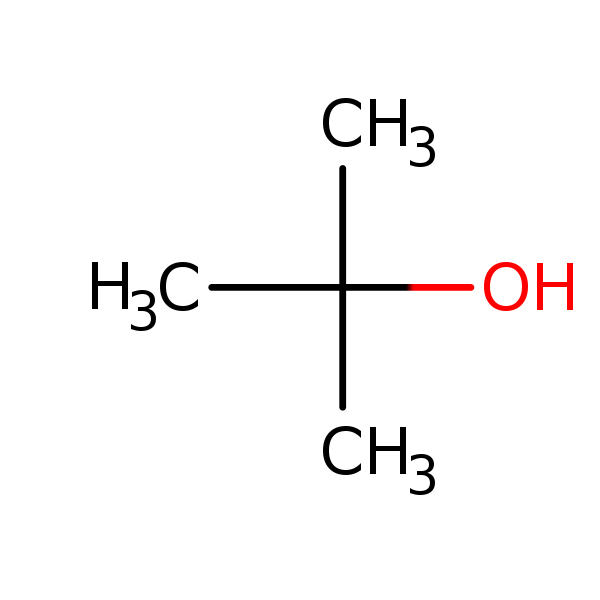 Structural image of tert-Butyl alcohol