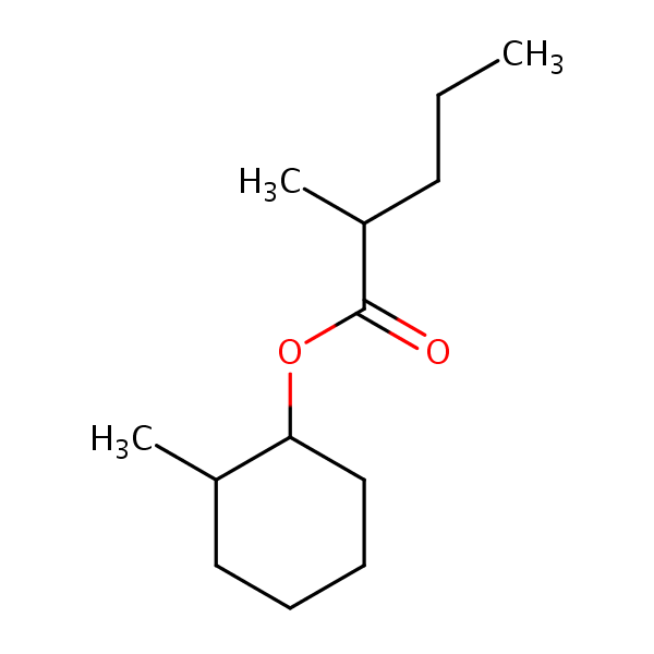 Structural image of 2-methylcyclohexyl 2-methylpentanoate