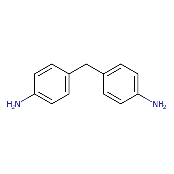 Structural image of 4,4'-Diaminobiphenyl methane