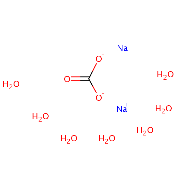 Structural image of Disodium carbonate heptahydrate