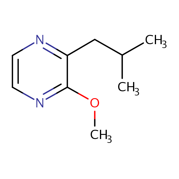 Structural image of 2-Isobutyl-3-methoxypyrazine