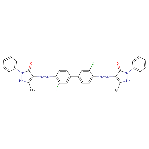 Structural image of C.I. Pigment Orange 13