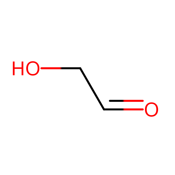 Structural image of Acetaldehyde, hydroxy-