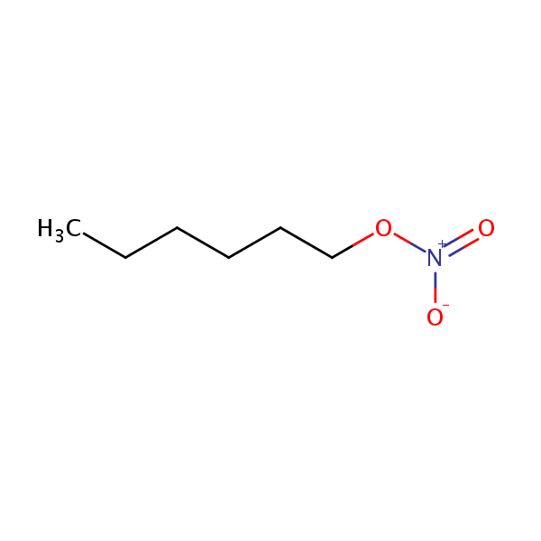 Structural image of Nitric acid, hexyl ester